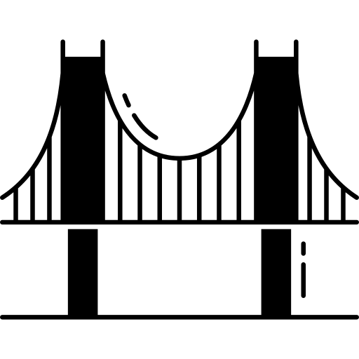 most złotej bramy Generic Glyph ikona