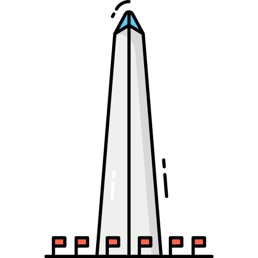워싱턴 기념비 Generic Outline Color icon
