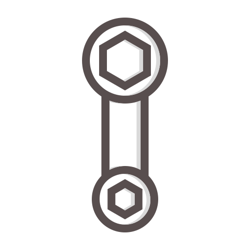 klucz podwójny Generic Detailed Outline ikona