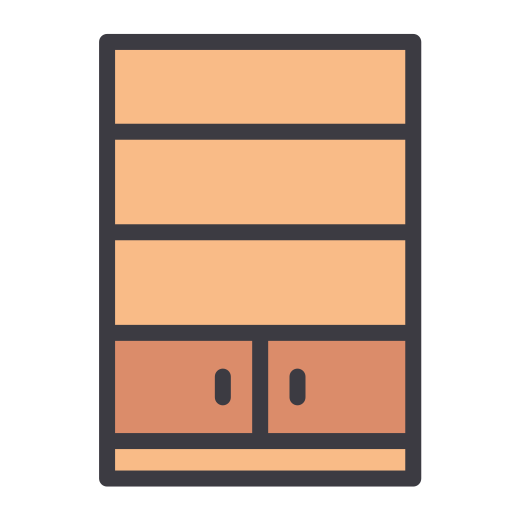 Bookcase Generic Outline Color icon