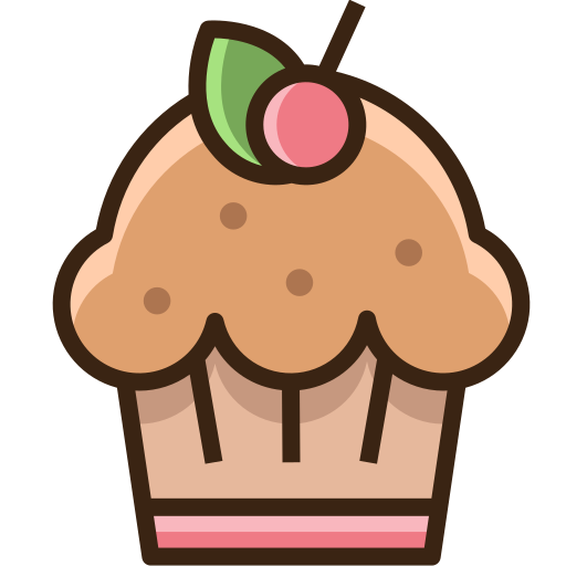 cupcake Generic Outline Color icona