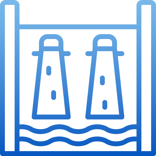 hidroeléctrico Generic Gradient icono