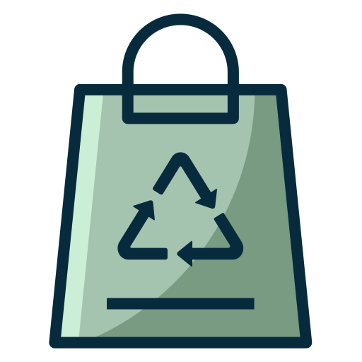 torba z recyklingu Generic Outline Color ikona