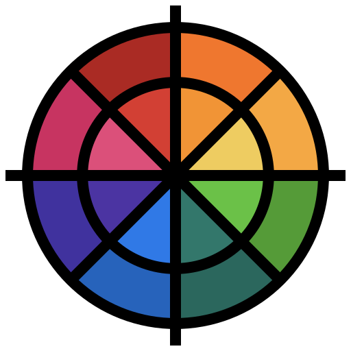 Цветовой круг Surang Lineal Color иконка