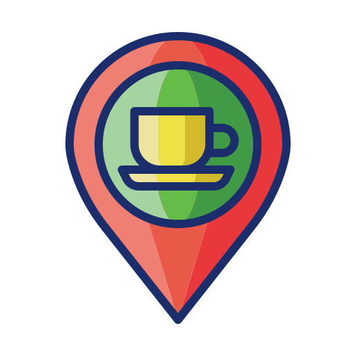 Cafe Flaticons Lineal Color icon