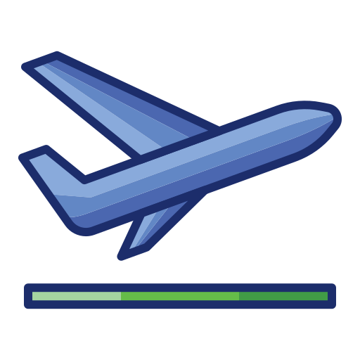 Departures Flaticons Lineal Color icon
