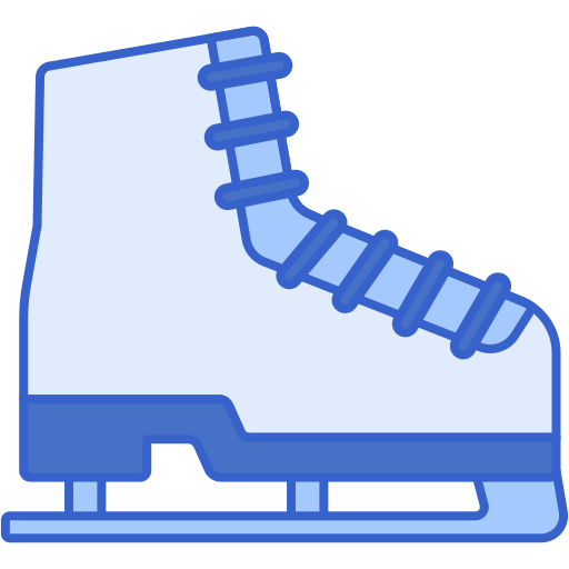 patines de hielo Flaticons Flat icono