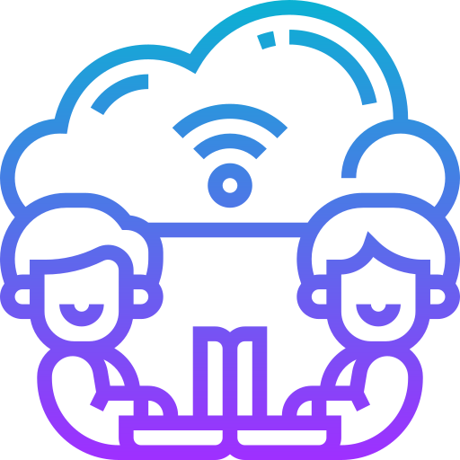 Cloud connection Meticulous Gradient icon