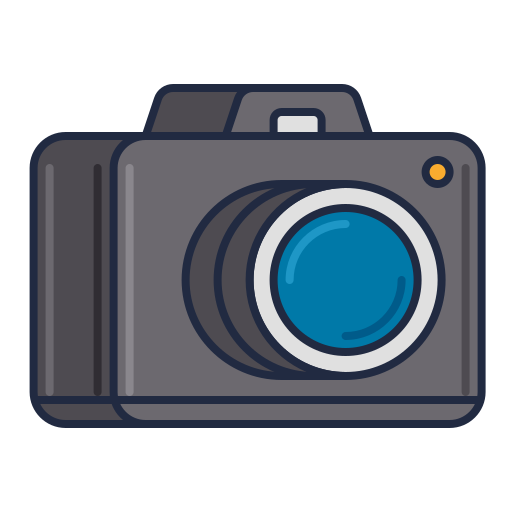 camera Flaticons Lineal Color icoon