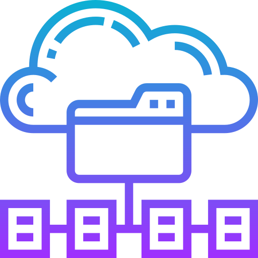Cloud folder Meticulous Gradient icon