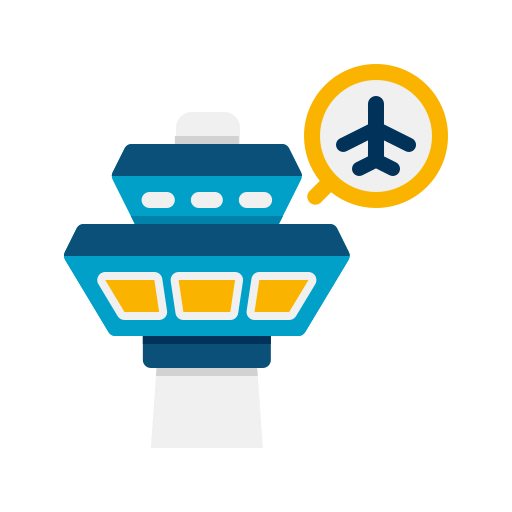 luchthaven Flaticons Flat icoon