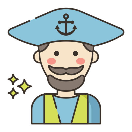 pirat Flaticons Lineal Color ikona
