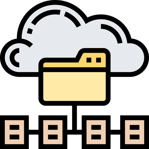 Cloud folder Meticulous Lineal Color icon