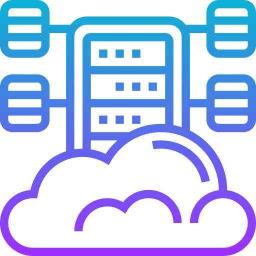 Cloud server Meticulous Gradient icon