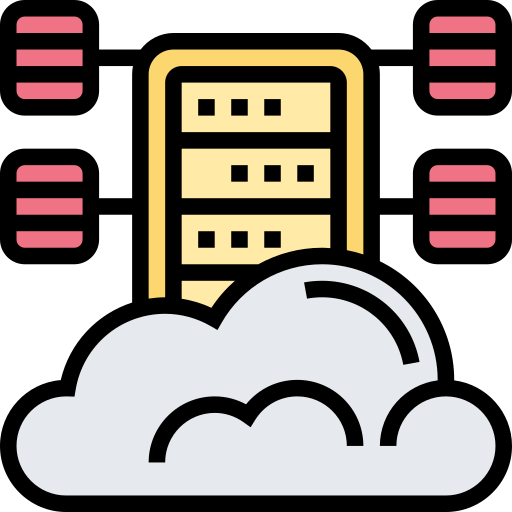 Cloud server Meticulous Lineal Color icon