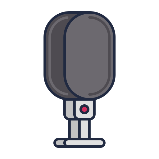 microfono Flaticons Lineal Color icona