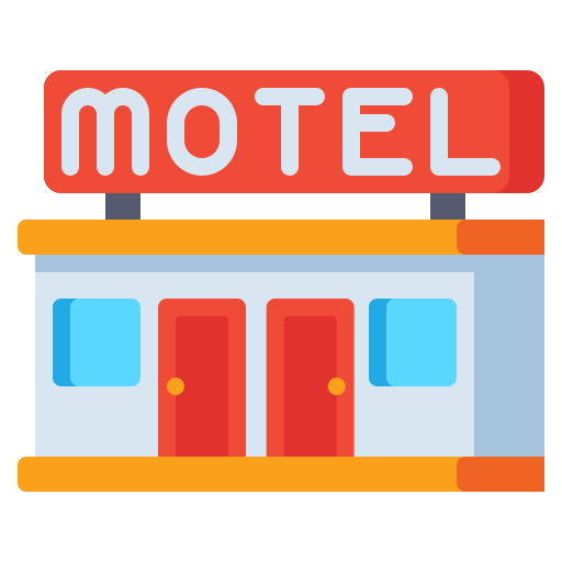 motel Flaticons Flat icona