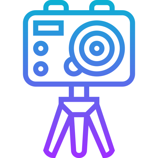 caméra d'action Meticulous Gradient Icône