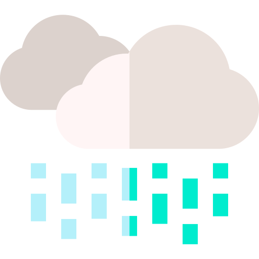 lluvia Basic Straight Flat icono