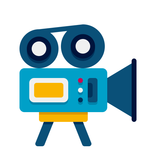 camcorder Flaticons Flat icoon
