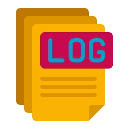 log files Flaticons Flat icona