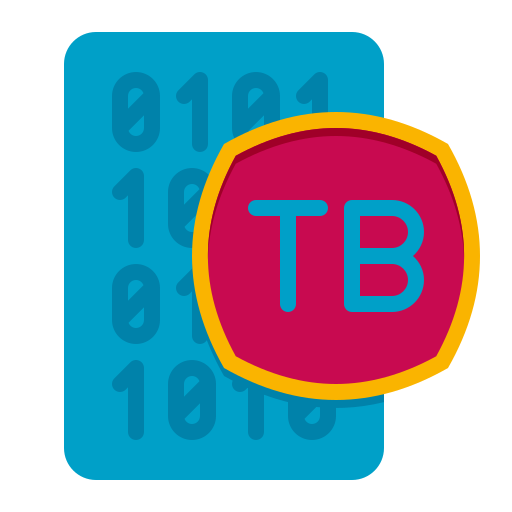 terabyte Flaticons Flat icoon