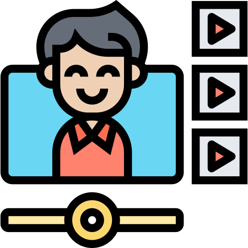 Video player Meticulous Lineal Color icon