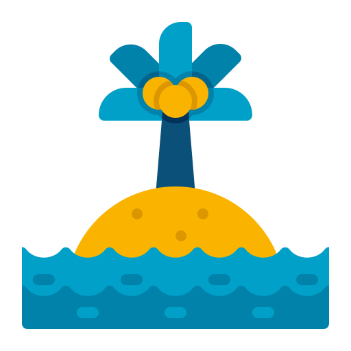 Desert Island Flaticons Flat icon