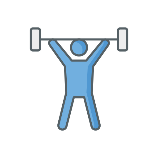 Weightlifting Dinosoft Lineal Color icon