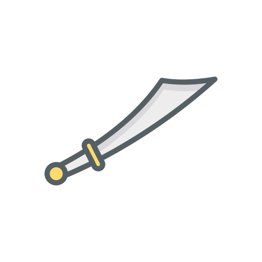 Sword Dinosoft Lineal Color icon