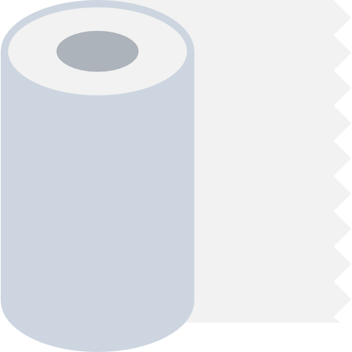 papier toaletowy Flat Color Flat ikona