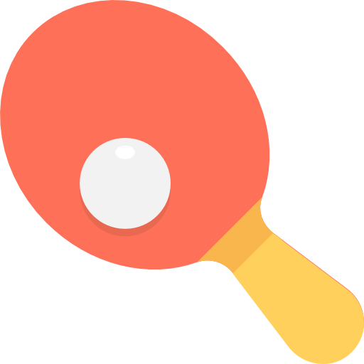 Ping pong Flat Color Flat icon