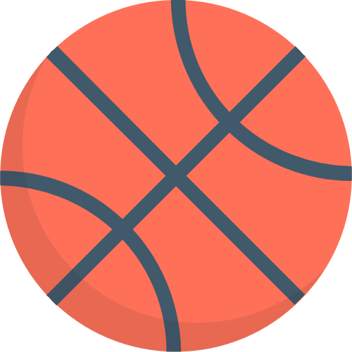 basketbal Flat Color Flat icoon