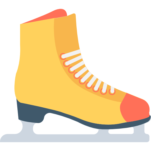 Ice skate Flat Color Flat icon