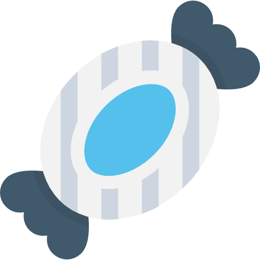 snoep Flat Color Flat icoon