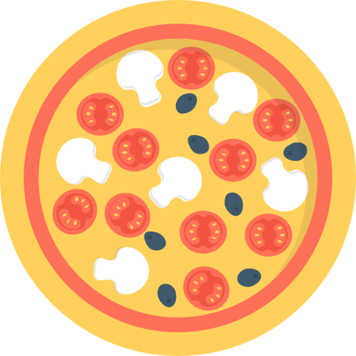 pizza Flat Color Flat Icône