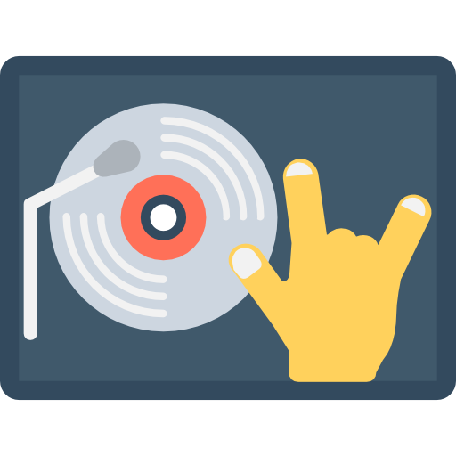 Turntable Flat Color Flat icon