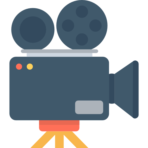 videocamera Flat Color Flat icoon