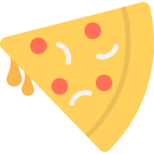 pizza Flat Color Flat ikona