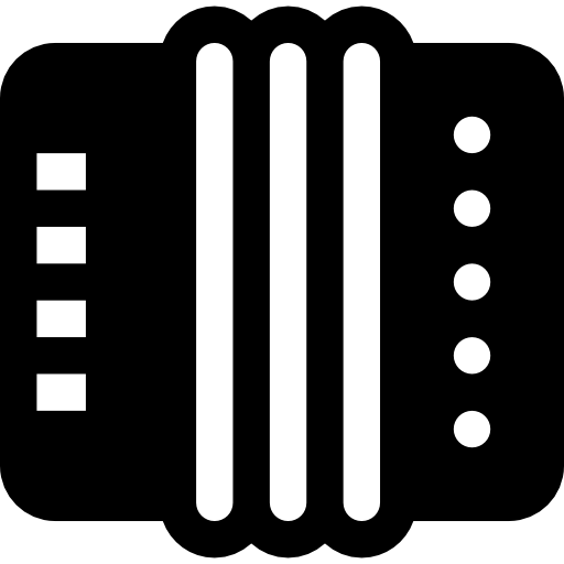 akordeon Basic Rounded Filled ikona