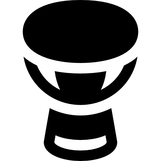 African drum Basic Rounded Filled icon