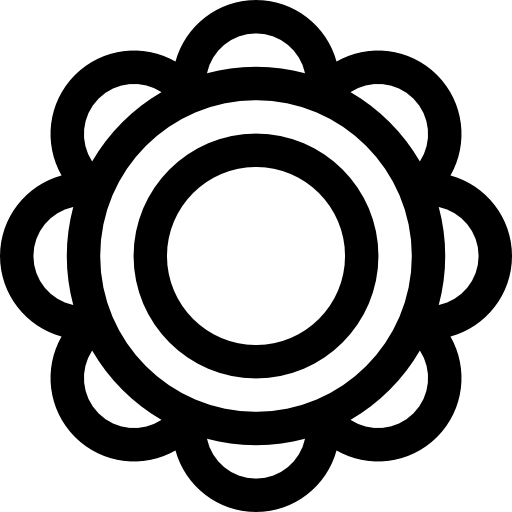 tamburyn Basic Rounded Lineal ikona