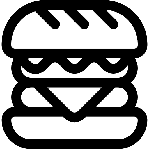 hamburger Basic Rounded Lineal icoon