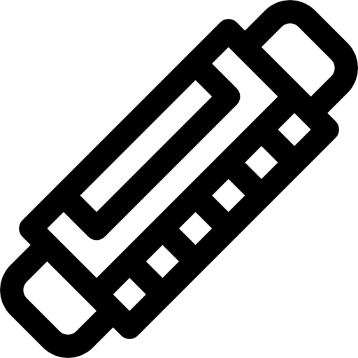 Harmonica Basic Rounded Lineal icon