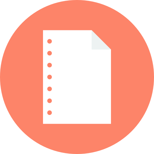 File Flat Color Circular icon