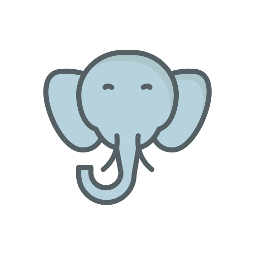 Слон Dinosoft Lineal Color иконка