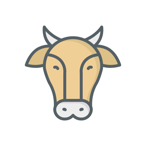 Cow Dinosoft Lineal Color icon