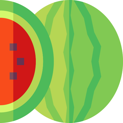 Watermelon Basic Straight Flat icon