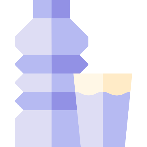 garrafa de agua Basic Straight Flat Ícone
