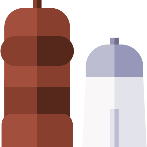 zout en peper Basic Straight Flat icoon